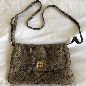 Tory Burch Python Cross Body Clutch